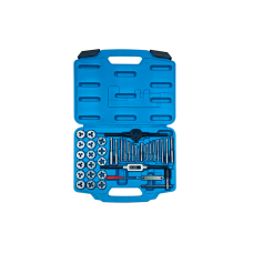 Набор метчиков и плашек SK5 M3-M12, кейс, 39 предметов, дюймовый  KING TONY 12939SQ1