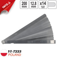Измерительные щупы YATO 200 мм, 0,05-0,5 мм, 14 шт. YT-7223