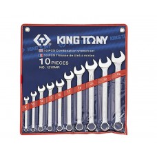 Набор комбинированных ключей, 8-24 мм, 10 предметов KING TONY 1210MR 