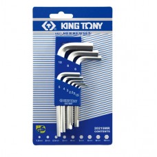Набор Г-образных шестигранников 1,5-10 мм, 9 предметов KING TONY 20219MR 